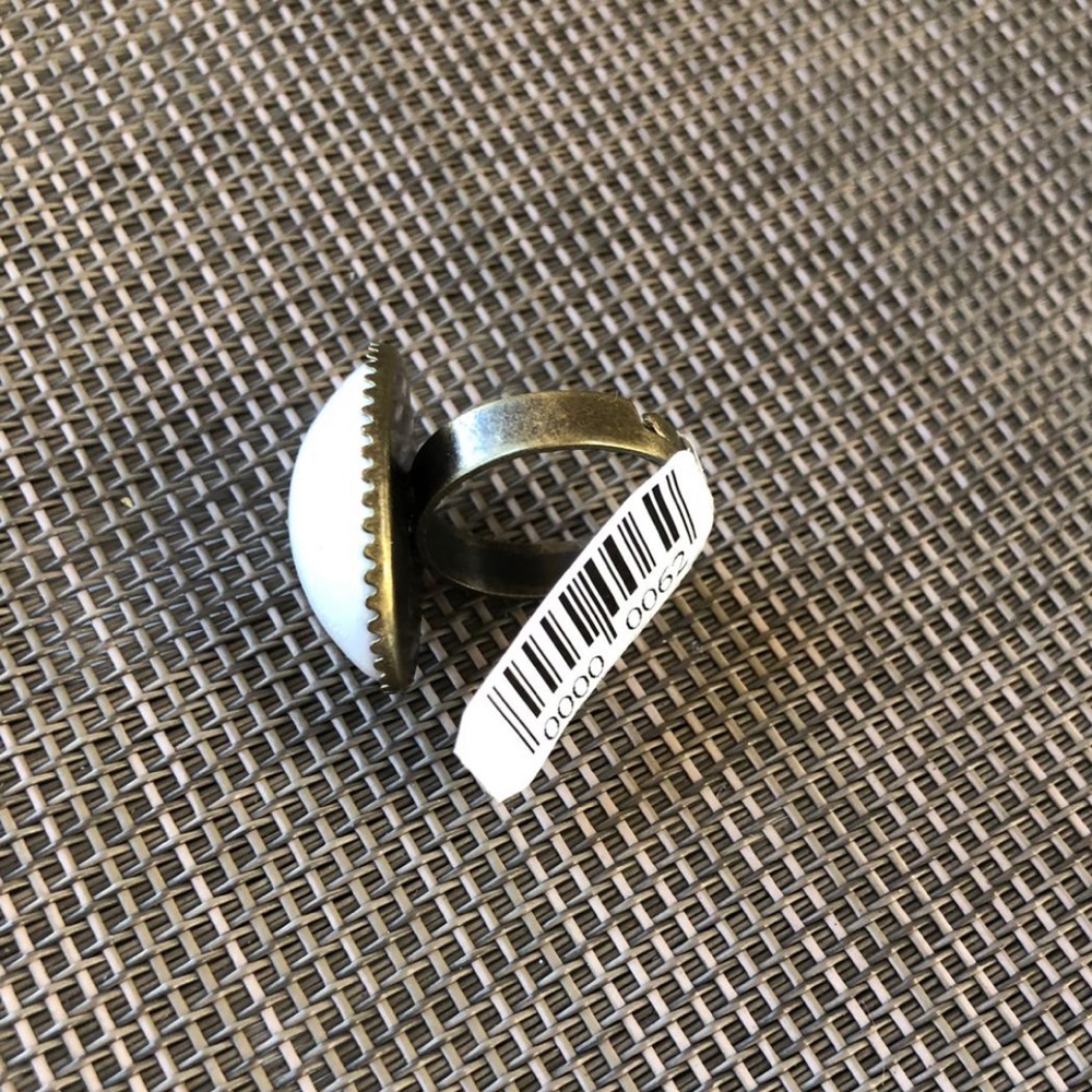 WHITE BASIC RING - Picture 2 of 2